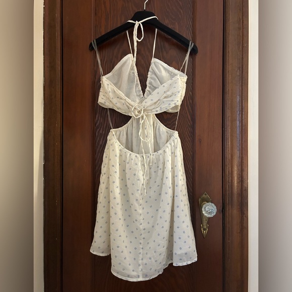 American Eagle Floral Mini Dress with Cutouts Medium - Picture 2 of 4